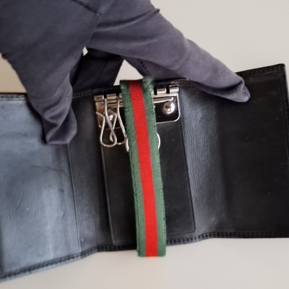Gucci Black signature leather key holder wallet - Picture 5 of 14
